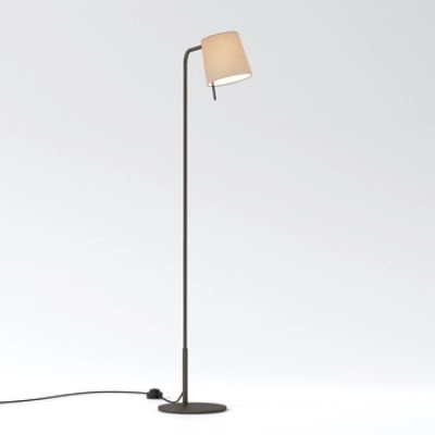Mitsu Floor lampa podłogowa E27 brąz abażur Cone 173 ostrygowy Astro