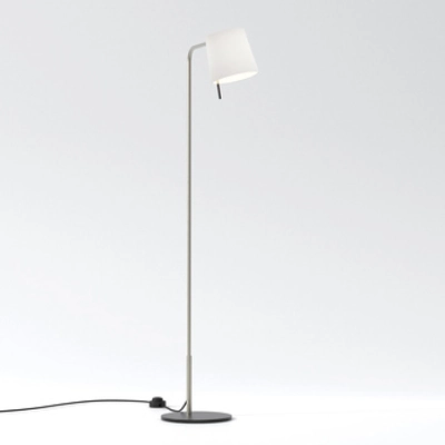 Mitsu Floor lampa podłogowa E27 matowy nikiel abażur Cone 173 biały Astro
