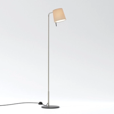 Mitsu Floor lampa podłogowa E27 matowy nikiel abażur Cone 173 ostrygowy Astro