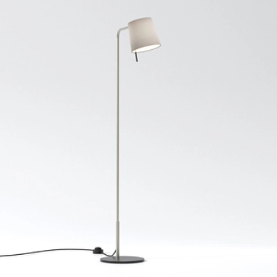 Mitsu Floor lampa podłogowa E27 matowy nikiel abażur Cone 173 piaskowy Astro