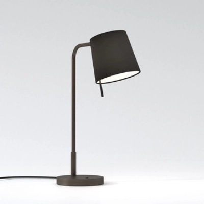Mitsu Table lampka stołowa E27 brąz abażur Cone 173 czarny Astro