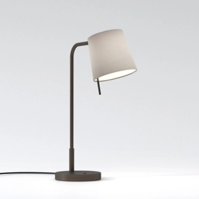 Mitsu Table lampka stołowa E27 brąz abażur Cone 173 piaskowy Astro