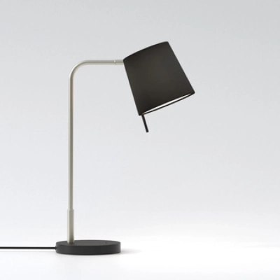 Mitsu Table lampka stołowa E27 matowy nikiel abażur Cone 173 czarny Astro