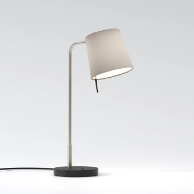 Mitsu Table lampka stołowa E27 matowy nikiel abażur Cone 173 piaskowy Astro
