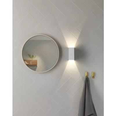 Oslo 160 LED kinkiet 6W 99,37lm 3000K biały z teksturą