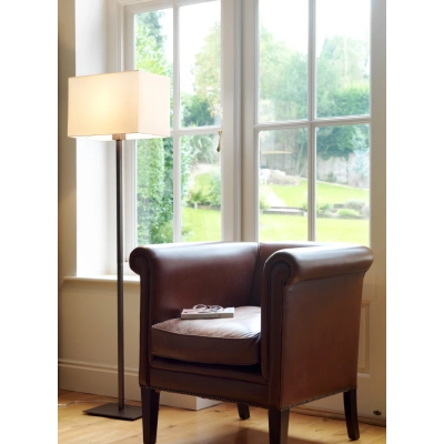 Park Lane Floor lampa podłogowa E27 brąz abażur Rectangle 400
