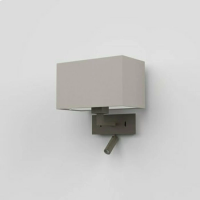 Park Lane Reader LED kinkiet E27 brąz abażur Rectangle 285 piaskowy Astro