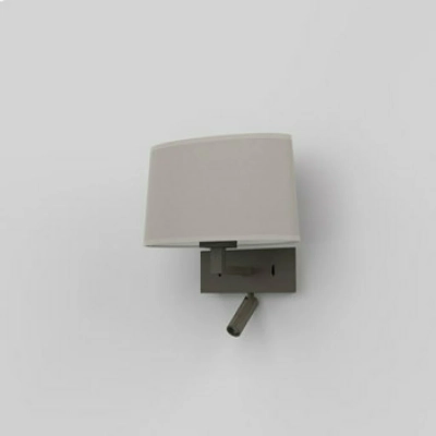 Park Lane Reader LED kinkiet E27 brąz abażur Tapered Oval piaskowy Astro