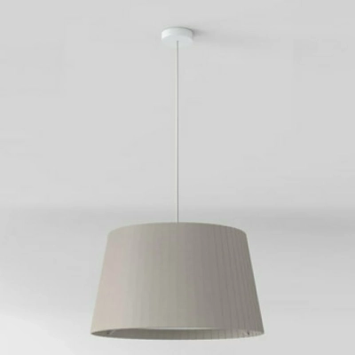 Pendant Suspension Kit 2 lampa wisząca E27 biały z teksturą abażur Tapered Round 400 Pleated piaskowy Astro