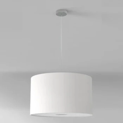 Pendant Suspension Kit 2 lampa wisząca E27 matowy nikiel abażur Drum 420 biały Astro