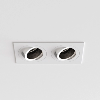 Pinhole Square Twin Adjustable lampa sufitowa GU10 matowy biały Astro