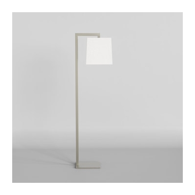 Ravello Floor lampa podłogowa E27 matowy nikiel abażur Tapered Square 300 biały Astro