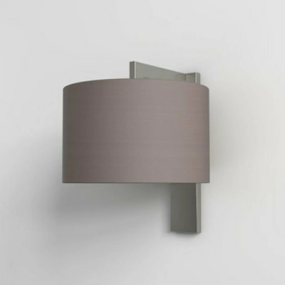 Ravello Wall kinkiet E27 matowy nikiel abażur Drum 250 ostrygowy Astro
