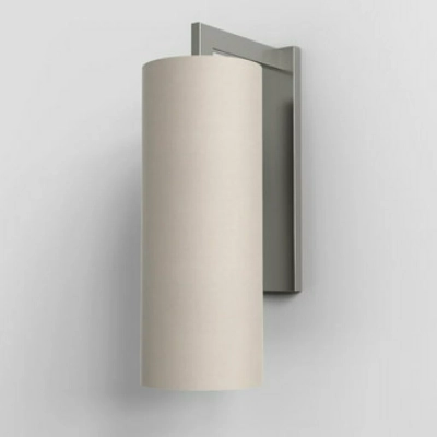 Ravello Wall kinkiet E27 matowy nikiel abażur Tube 135 piaskowy Astro
