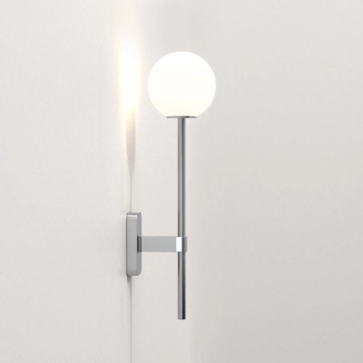 Tacoma Single Grande kinkiet G9 polerowany chrom klosz Tacoma Glass