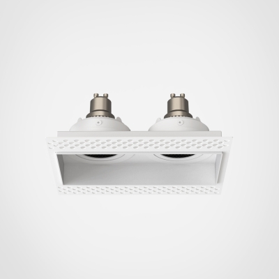 Trimless Square Twin Adjustable lampa sufitowa GU10 matowy biały Astro