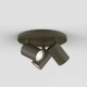 Ascoli Triple Round lampa sufitowa GU10 brąz
