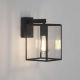 Box Lantern 270 kinkiet E27 czarny z teksturą Astro