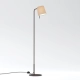 Mitsu Floor lampa podłogowa E27 brąz abażur Cone 173 ostrygowy Astro
