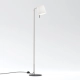 Mitsu Floor lampa podłogowa E27 matowy nikiel abażur Cone 173 biały Astro