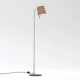 Mitsu Floor lampa podłogowa E27 matowy nikiel abażur Cone 173 mokka Astro