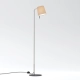 Mitsu Floor lampa podłogowa E27 matowy nikiel abażur Cone 173 ostrygowy Astro