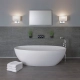Park Lane Grande kinkiet E27 matowy nikiel abażur Tapered Oval