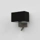 Park Lane Reader LED kinkiet E27 brąz abażur Rectangle 285 czarny Astro