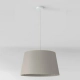 Pendant Suspension Kit 2 lampa wisząca E27 biały z teksturą abażur Tapered Round 400 Pleated piaskowy Astro
