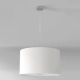 Pendant Suspension Kit 2 lampa wisząca E27 matowy nikiel abażur Drum 420 biały Astro