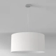 Pendant Suspension Kit 2 lampa wisząca E27 matowy nikiel abażur Drum 500 biały Astro