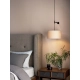 Pendant Suspension Kit 3 lampa wisząca E27 brąz abażur Tapered 320 Pendant
