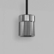 Pendant Suspension Kit Knurled lampa wisząca E27 matowy nikiel abażur Tapered 320 Pendant biały