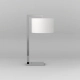 Ravello Table lampka stołowa E27 polerowany chrom abażur Drum 250 biały Astro