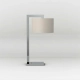 Ravello Table lampka stołowa E27 polerowany chrom abażur Drum 250 biały Astro