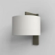 Ravello Wall kinkiet E27 brąz abażur Drum 250 biały Astro