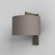 Ravello Wall kinkiet E27 brąz abażur Drum 250 ostrygowy Astro