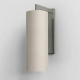 Ravello Wall kinkiet E27 matowy nikiel abażur Tube 135 piaskowy Astro