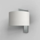 Ravello Wall kinkiet E27 polerowany chrom abażur Drum 250 biały Astro