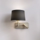 Side by Side Grande USB kinkiet E27 matowy nikiel Astro
