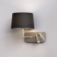 Side by Side Grande USB kinkiet E27 matowy nikiel Astro