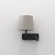 Side by Side kinkiet E27 matowy czarny abażur Cone 180 piaskowy Astro