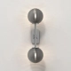 Tacoma Twin kinkiet G9 polerowany chrom klosz Tacoma Ribbed Smoke Glass
