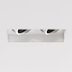 Trimless Square Twin Adjustable lampa sufitowa GU10 matowy biały