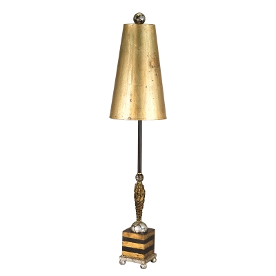 Noma Luxe 1 lampka stołowa 1xE27 czarna złota Elstead Lighting
