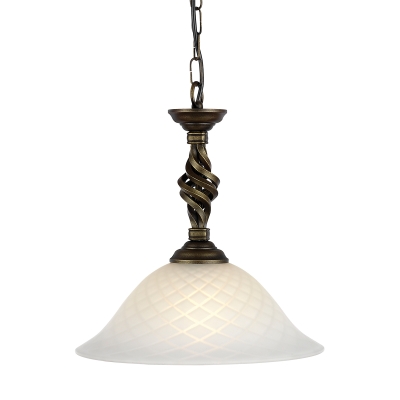 Pembroke 1 lampa wisząca 1xE27 czarna złota Elstead Lighting