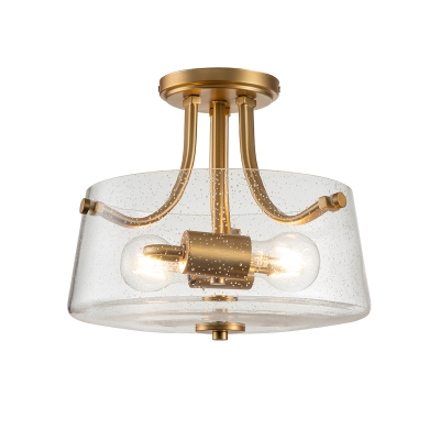 Hollister lampa sufitowa 2xE27 szczotkowany mosiądz Elstead Lighting