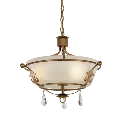 Windsor 3 żyrandol 3xE14 złota patyna Elstead Lighting