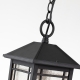 Cedar Point lampa wisząca 1xE27 IP44 czarna