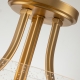 Hollister lampa sufitowa 2xE27 szczotkowany mosiądz